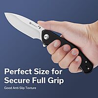 SENCUT Slashkin Folding Pocket Knife, Thumb-Stud & Flipper Opener