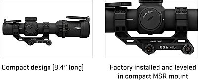 SIG SAUER Tango-MSR Compact LPVO 1-6x24 30mm Tube Second Focal Plane/SFP/F2 Shockproof Waterproof Tactical Riflescope | Illuminated BDC-6 Reticle, Alpha-MSR Mount, Flip-Back Caps Included, SOTMC61000