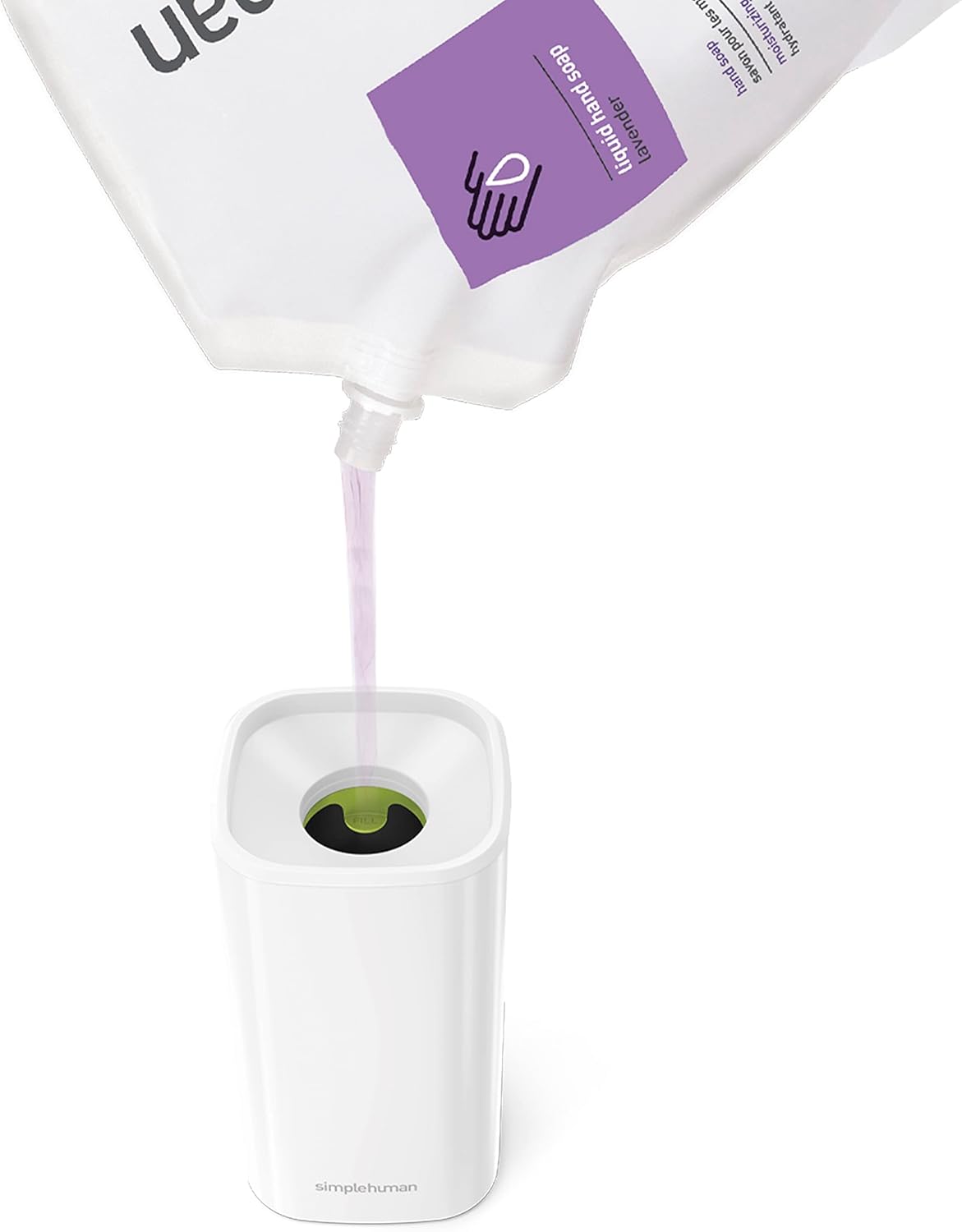 simplehuman Pulse Pump Countertop Liquid Soap Dispenser, Drip-Free Stainless Steel