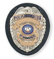 Safariland 7350 Clip-On Badge Holder, Black