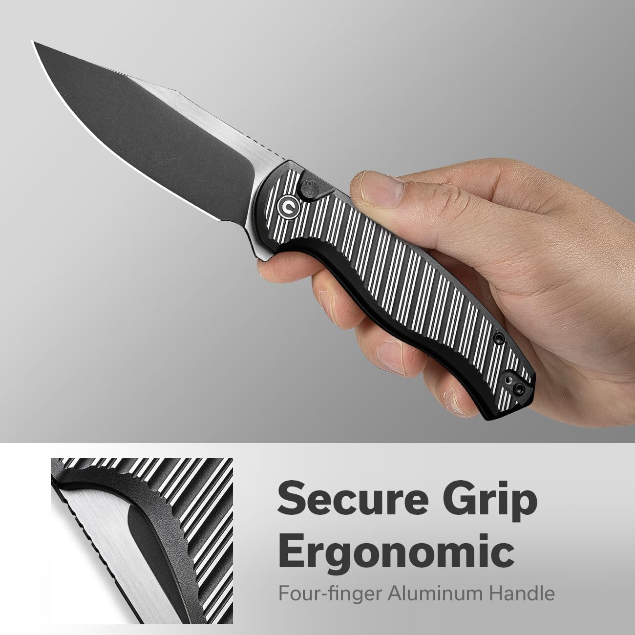 CIVIVI Stormhowl Pocket Knife, Folding Knife with 3.3" Nitro-V Blade and Aluminum Handle