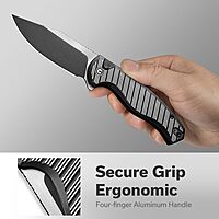 CIVIVI Stormhowl Pocket Knife, Folding Knife with 3.3" Nitro-V Blade and Aluminum Handle
