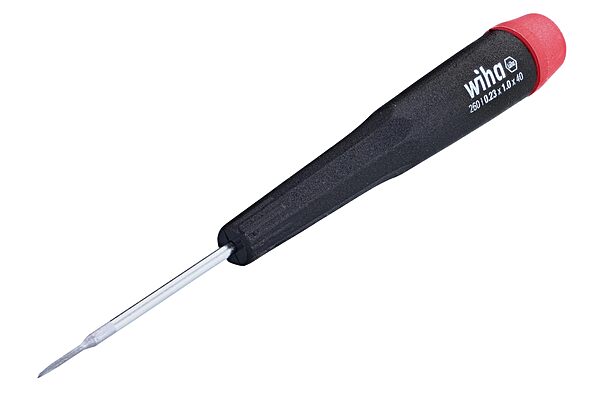 Wiha 26010 Slotted Screwdriver with Precision Handle, 1.0 x 40mm