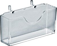 Azar Displays 252008 Business Card Holder for Pegboard/Slatwall (10 Pack)