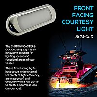 Front Facing Courtesy Light - Above Water Boat Light - Full Color (RGBW) - Stainless Steel Housing - Waterproof