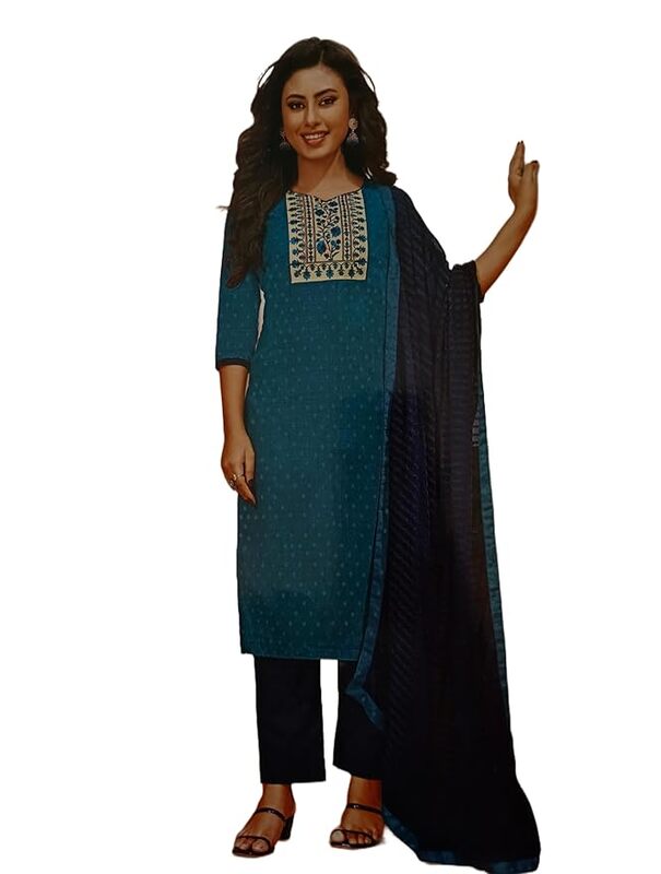Unstitched Embroidery Salwar Traditional elegance in vibrant hues