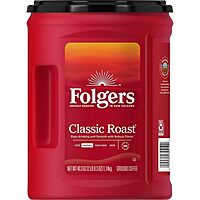 Folgers Classic Roast Ground Coffee, 40.3 oz Canister