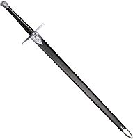 Cold Steel Hand-and-a-Half Sword with Leather/Wood Scabbard