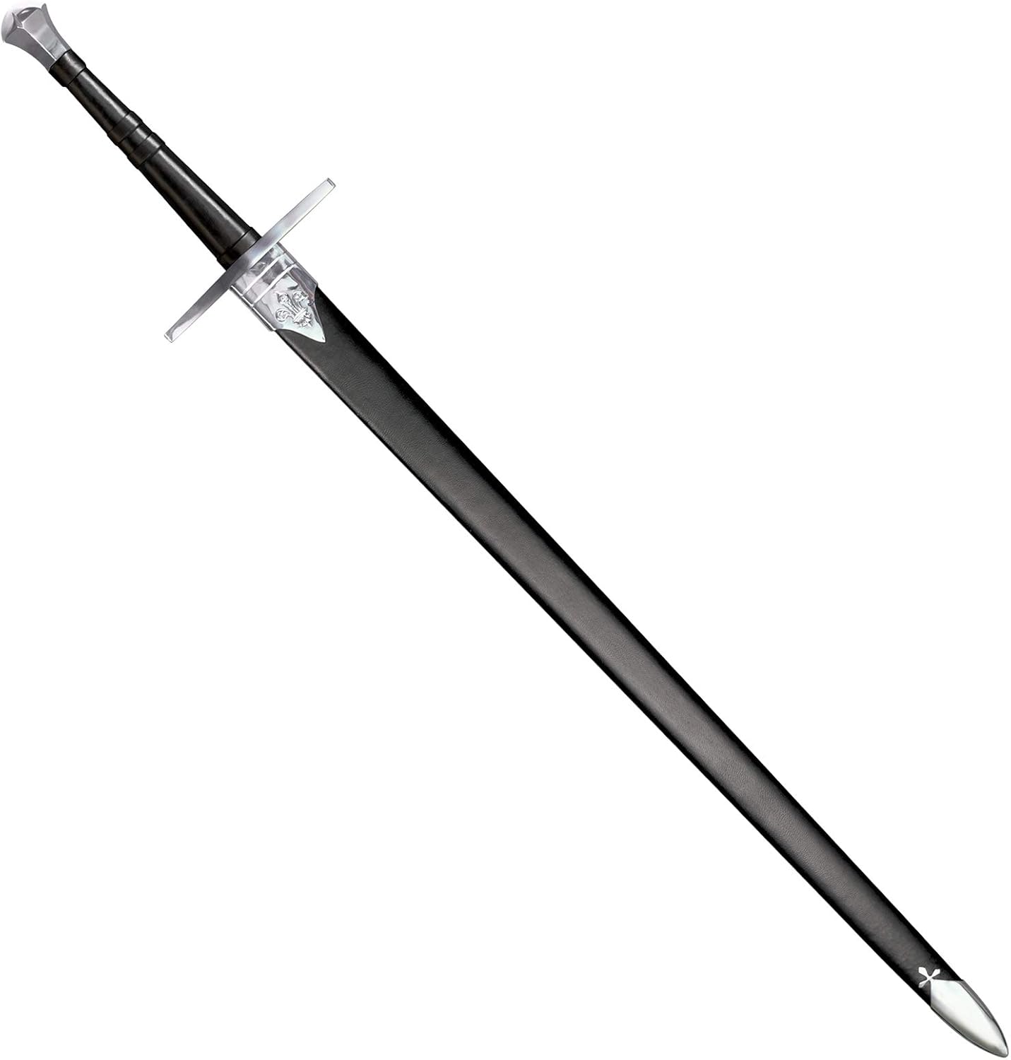 Cold Steel Hand-and-a-Half Sword with Leather/Wood Scabbard