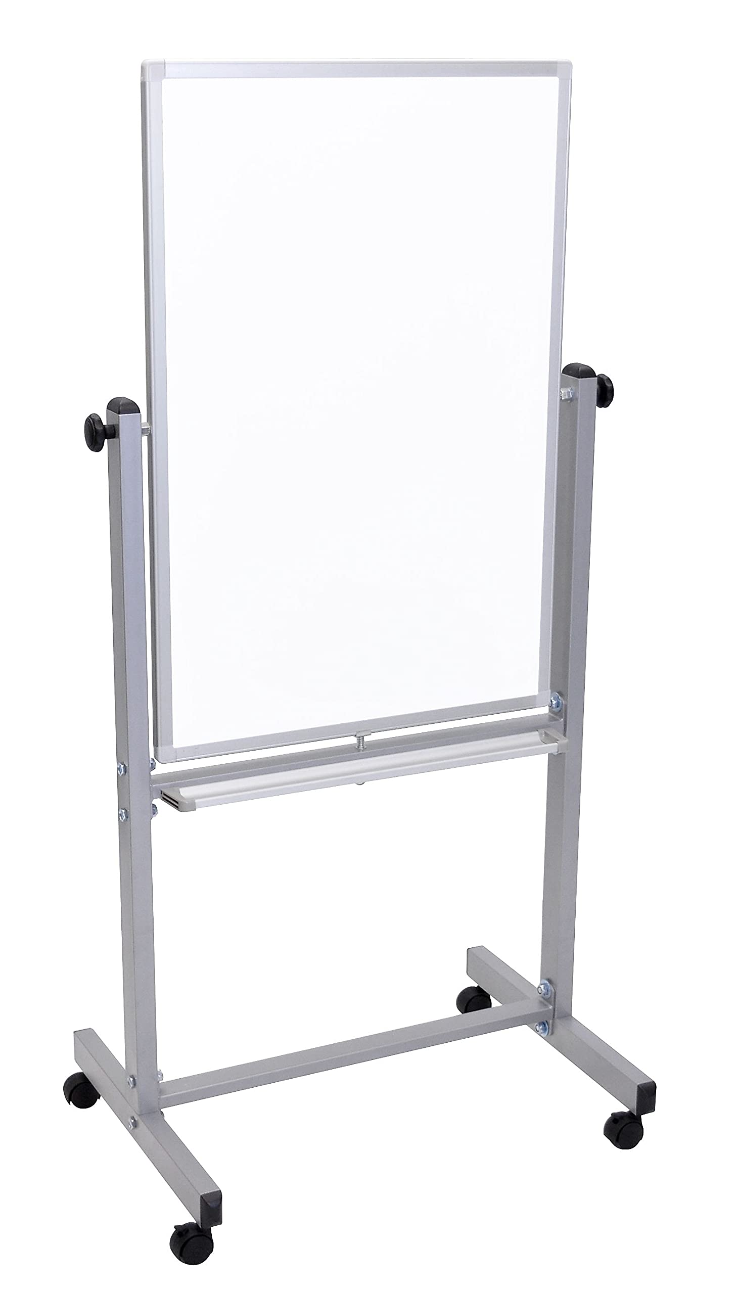 LUXOR Mobile Double-Sided Magnetic Dry Erase Whiteboard with Aluminum Frame and Stand