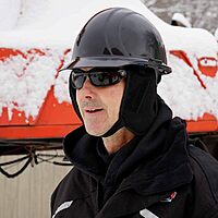 Ergodyne N-Ferno 6850 Winter Hard Hat Liner - 2-Layer, Fleece-Lined, Cotton Shell, Reg-Length One Size