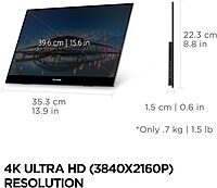 ViewSonic VX1655 15.6 inch Portable Monitor USB-C Mini-HDMI