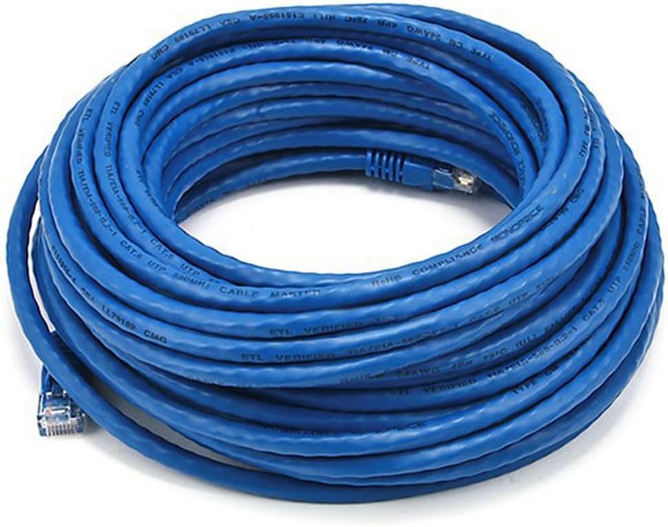 Monoprice Cat6 24AWG UTP Ethernet Patch Cable - Snagless RJ45, 550MHz, Pure Bare Copper