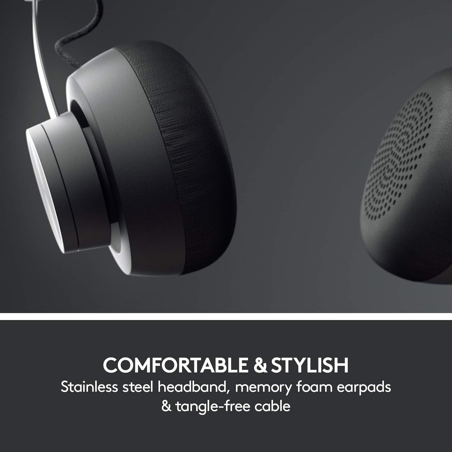 Logitech Zone Wired Noise Cancelling Headset, USB-C with USB-A Adapter - Graphite,Black
