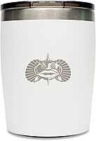 Toadfish Non-tipping 10oz Double-Wall Insulated Stainless Steel Rocks Tumbler with Easy-Slide Lid