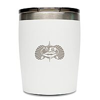 Toadfish Non-tipping 10oz Double-Wall Insulated Stainless Steel Rocks Tumbler with Easy-Slide Lid