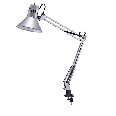 Bostitch Office VLF100 Swing Arm Desk Lamp with Clamp Mount, 36" Reach