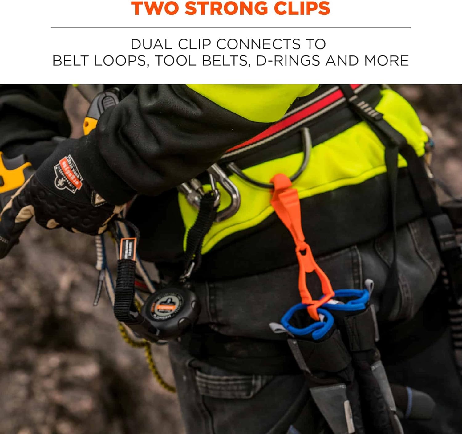 ERGODYNE Squids 3400 Glove Clip Holder with Dual Clips