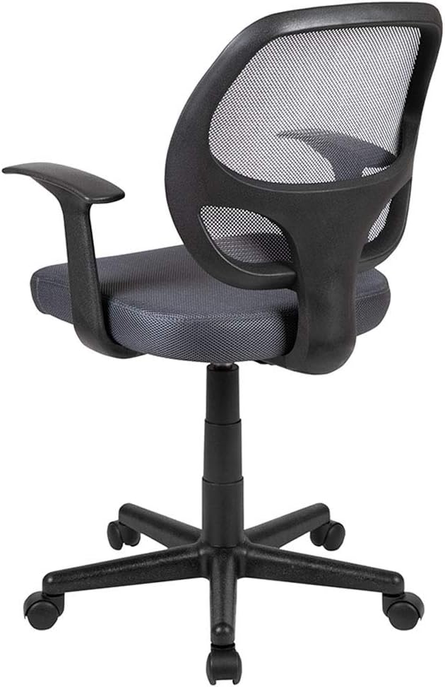 FLASH FURNITURE Flash Fundamentals Mid-Back Mesh Swivel Ergonomic Task Office Chair with Arms