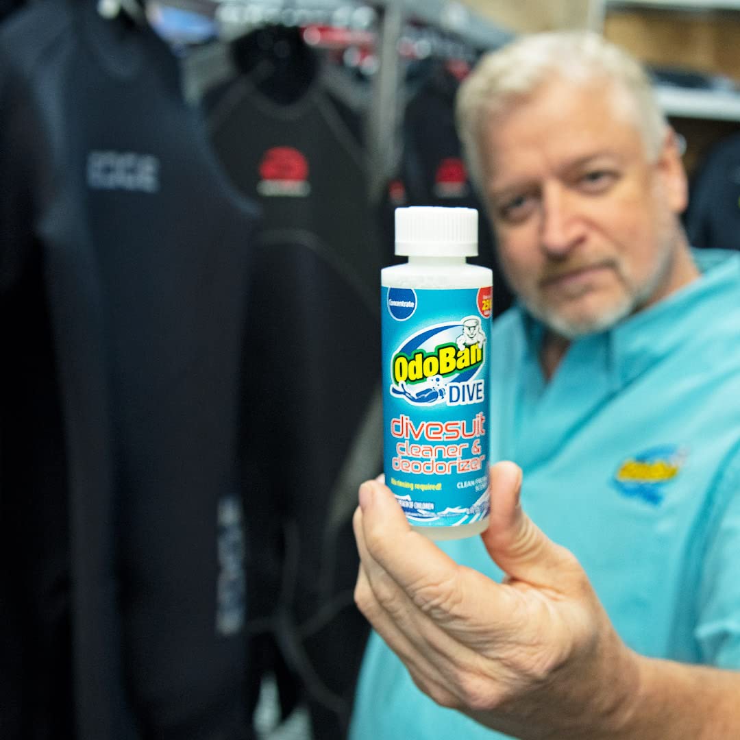 OdoBan Dive No-Rinse Wetsuit Cleaner Concentrate, Fresh Scent, 4 Oz