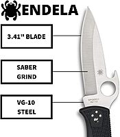 SPYDERCO Endela Lightweight Folding Knife with Emerson Opener