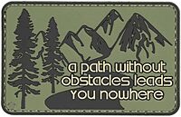 5ive Star Gear "Without Obstacles Quote Morale Patch, One Size, Multi-Colored