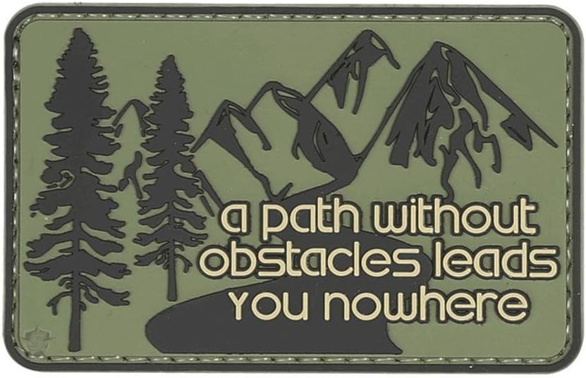 5ive Star Gear "Without Obstacles Quote Morale Patch, One Size, Multi-Colored