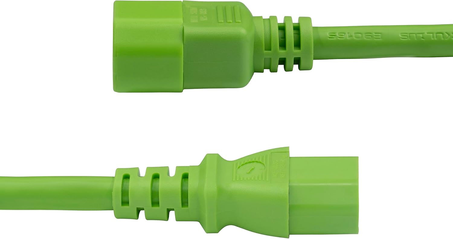StarTech.com Heavy Duty IEC 60320 C14 to C15 Power Cord, 14AWG 15A 250V, UL Listed