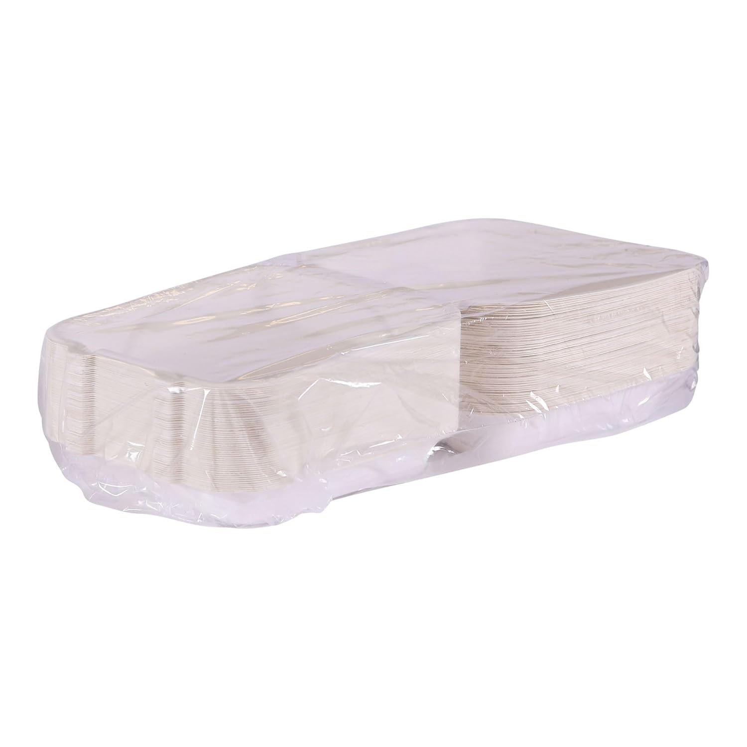 Eco-Products Compostable Bagasse Molded-Fiber Hinged Clamshell Containers