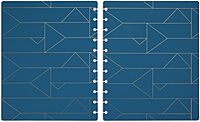 TUL® Discbound Notebook Covers, Letter Size, Blue Geo, Pack of 2 Covers