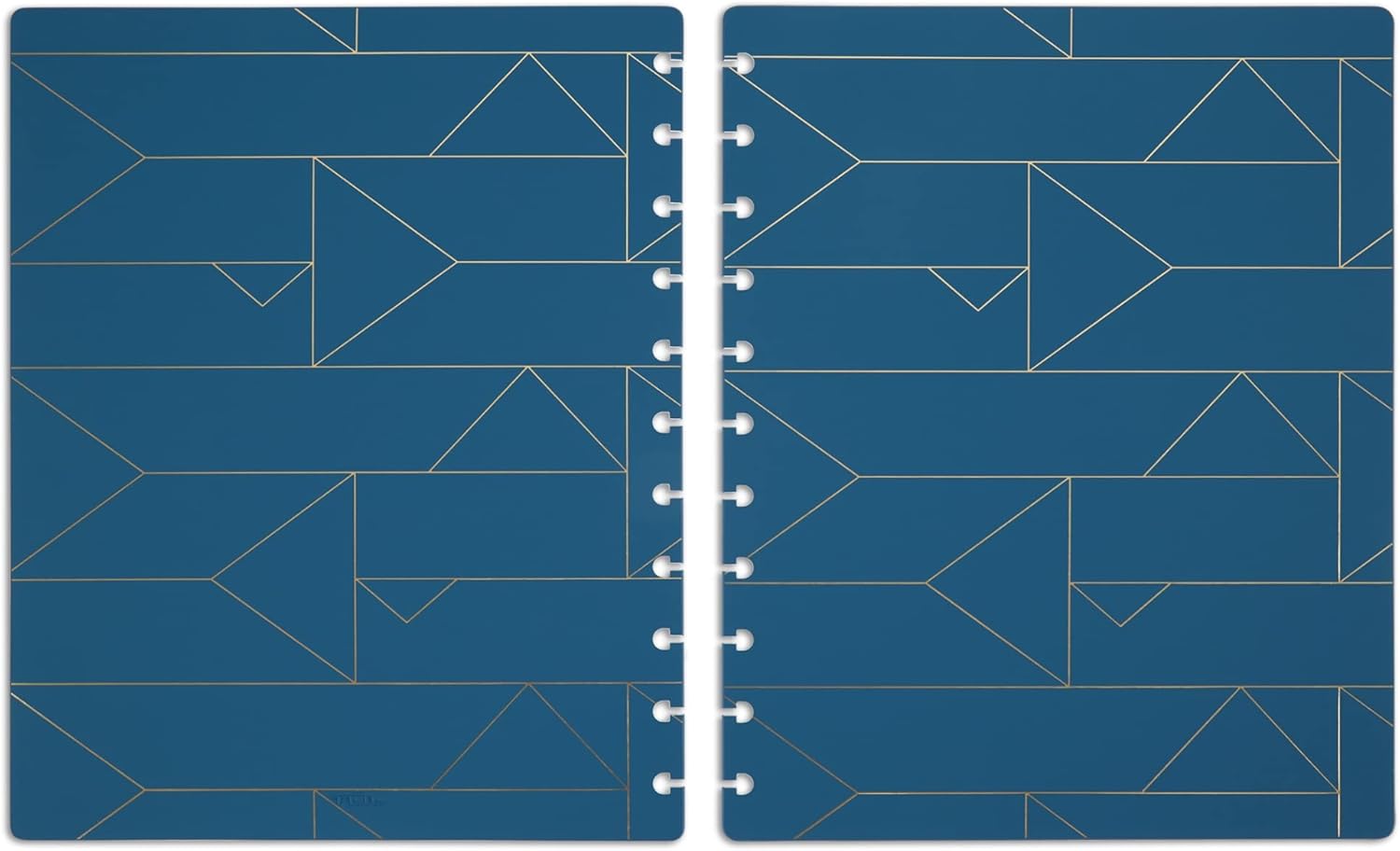 TUL® Discbound Notebook Covers, Letter Size, Blue Geo, Pack of 2 Covers