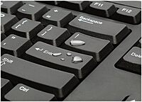 Kensington Keyboard for Life, Model K64370A, Spill-Safe 104-Key USB, Black
