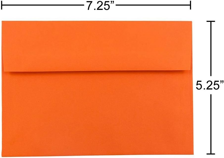 JAM Paper Booklet Invitation Envelopes, Gummed Seal, 30% Recycled