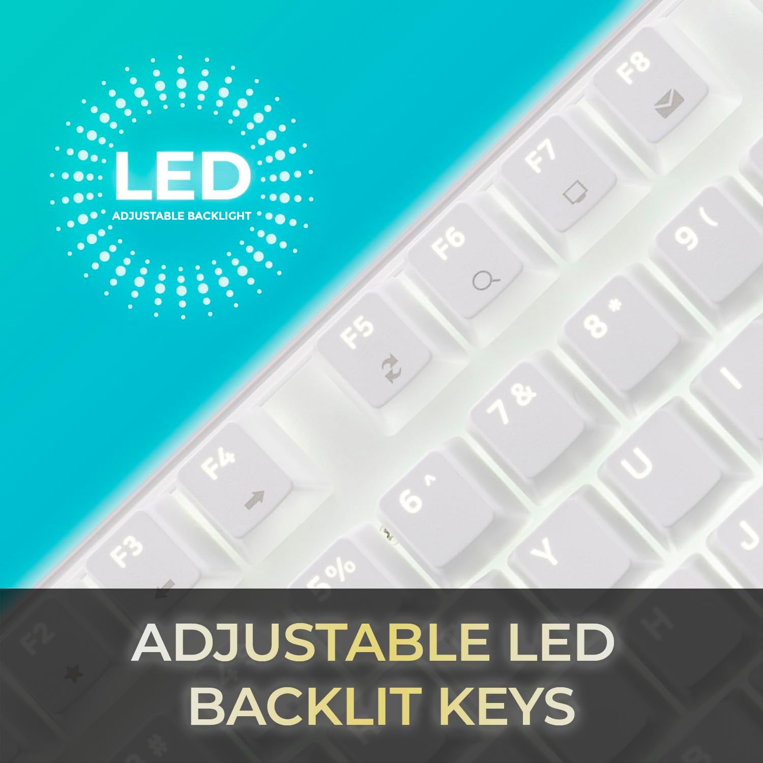 AKB-680UW Mechanical Keyboard with Copilot AI Hotkey - Brown Switch, Multi-OS Compatible | Enhanced Productivity