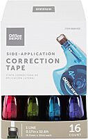 Office Depot® Brand Side-Application Correction Tape, 1 Line x 392" , Pack Of 16 Cartridges