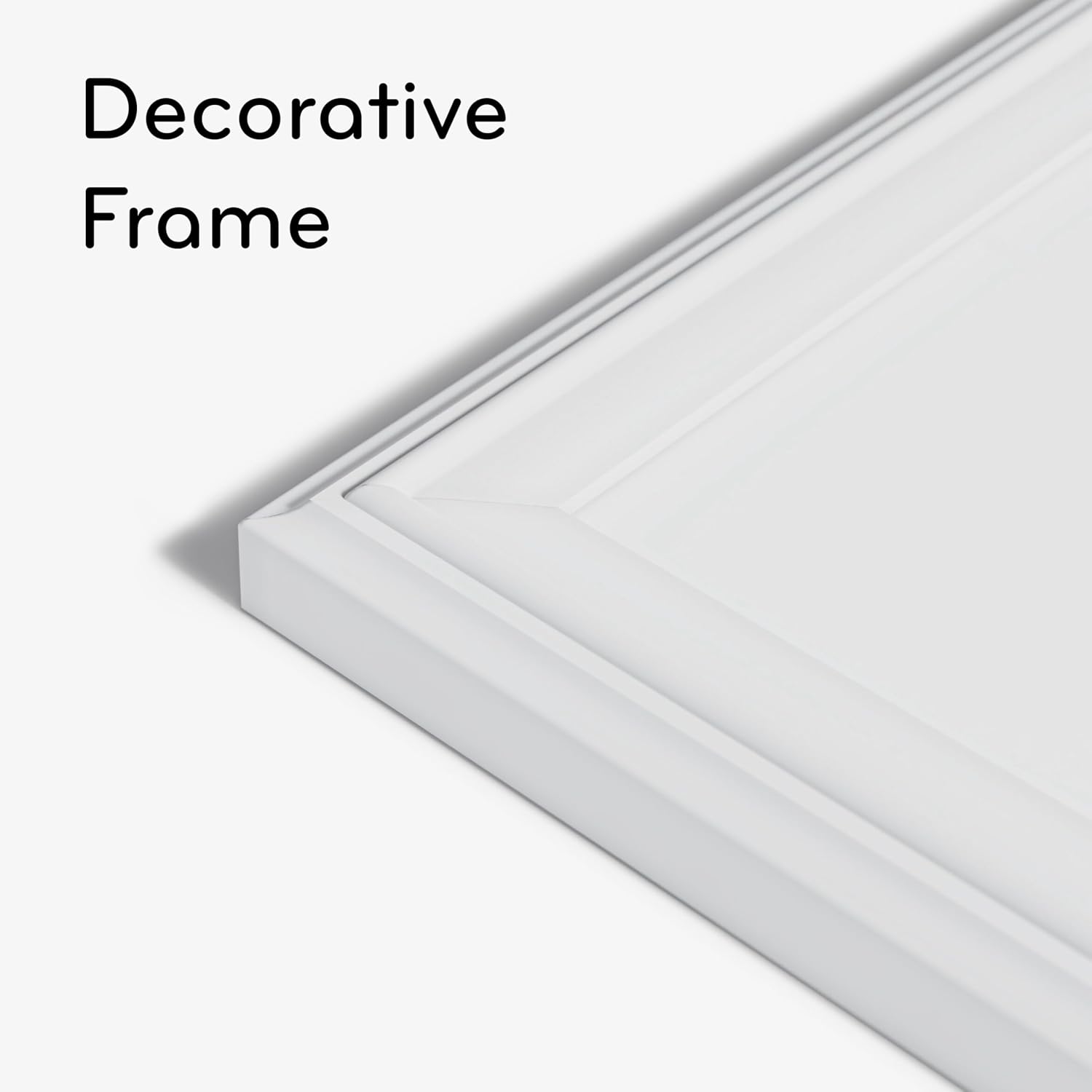 U Brands Farmhouse Magnetic Dry Erase Board, 30"x20", White Wood Style Frame, Includes 2 Magnets 30"W x 20"H