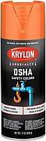 Krylon Specialty OSHA Caution Color Spray Paint, 12 oz, Orange