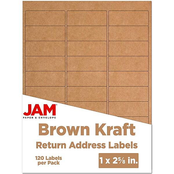 JAM PAPER Mailing Address Labels - Self-Adhesive Rectangular