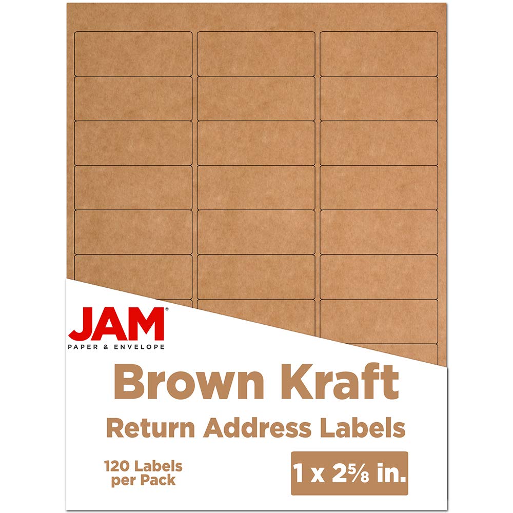 JAM PAPER Mailing Address Labels - Self-Adhesive Rectangular