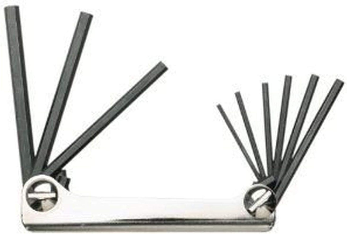9 Piece Folding Hex Key Set: 5/64-1/4"