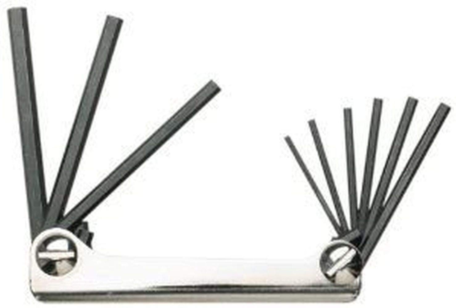 9 Piece Folding Hex Key Set: 5/64-1/4"