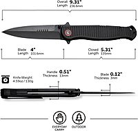 CIVIVI RS71 Folding Pocket Knife with 4" Nitro-V Blade