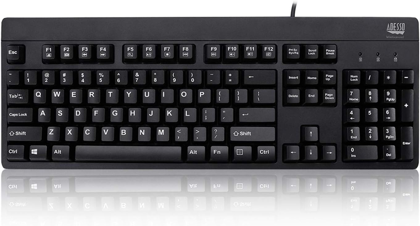 Easy Touch 630Ub, Wired Waterproof Keyboard (AKB-630UB), Black