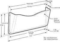 AZAR DISPLAYS Wall Mount File, Brochure & Business Card Holders