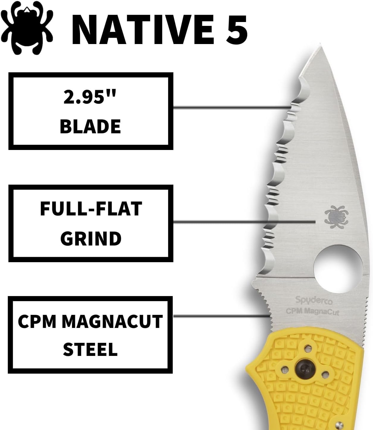 Spyderco Native 5 Folding Knife with 2.95" Blade