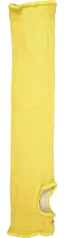 MCR Safety 18-Inch Yellow Kevlar Cotton Regular Weight Economy Sleeve with Thumb-Slot for Working Men