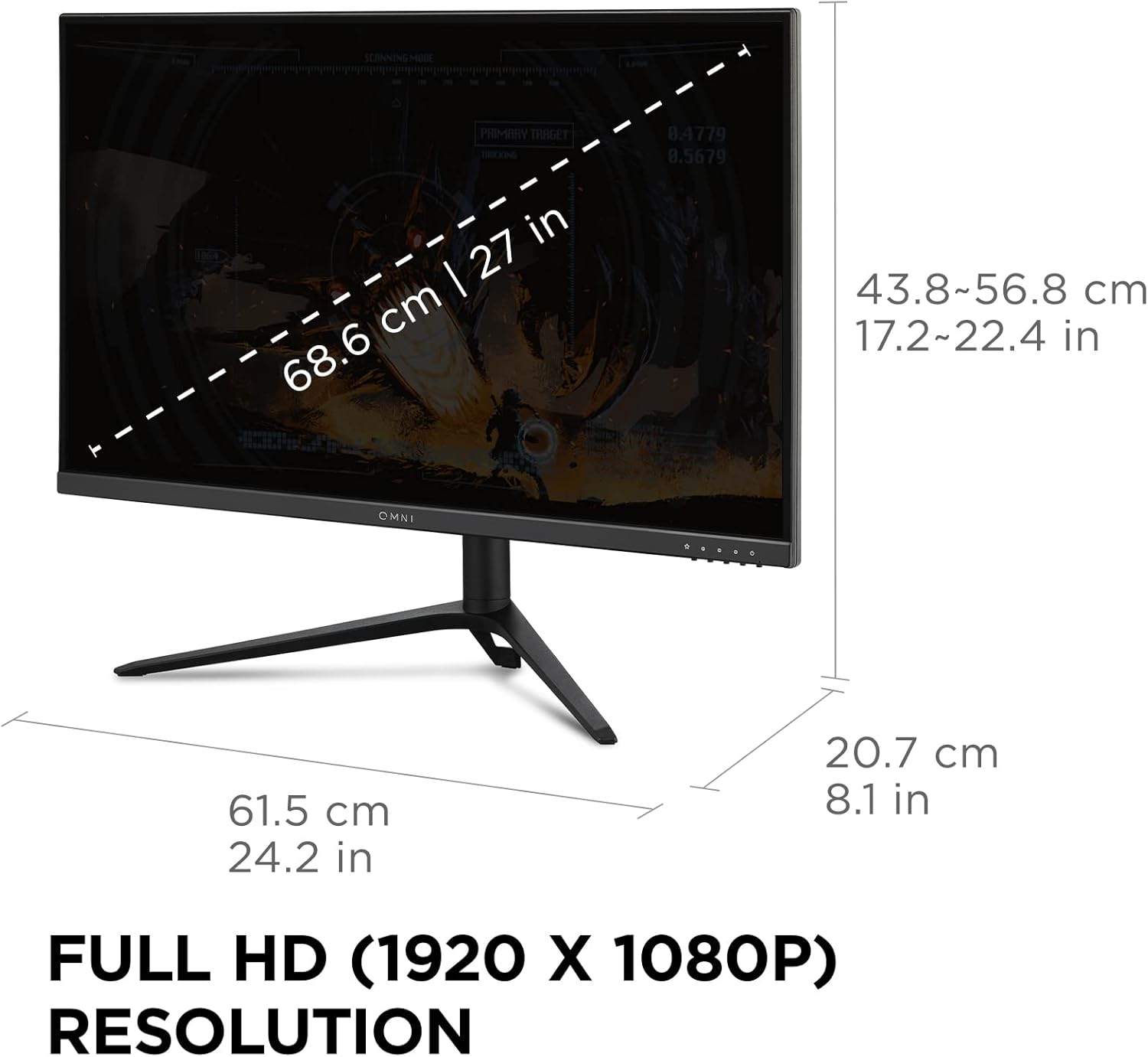 VIEWSONIC VX Series IPS 180Hz 0.5ms Gaming Monitor