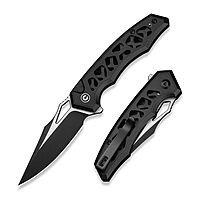 CIVIVI Anaaki Folding Pocket Knife 2.98\" Nitro-V Blade Aluminum Skeletonized Handle