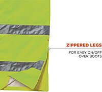 Ergodyne GloWear 8915 Class E Hi-Vis Rain Pants, Medium, Lime
