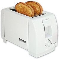 BETTER CHEF 2-Slice Toaster - Darkness Control & Crumb Tray